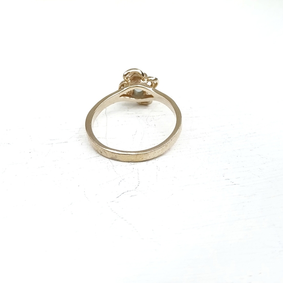 14K GE ESPO (Joseph Esposito) Gold Aquamarine Ring - Picture 5 of 9